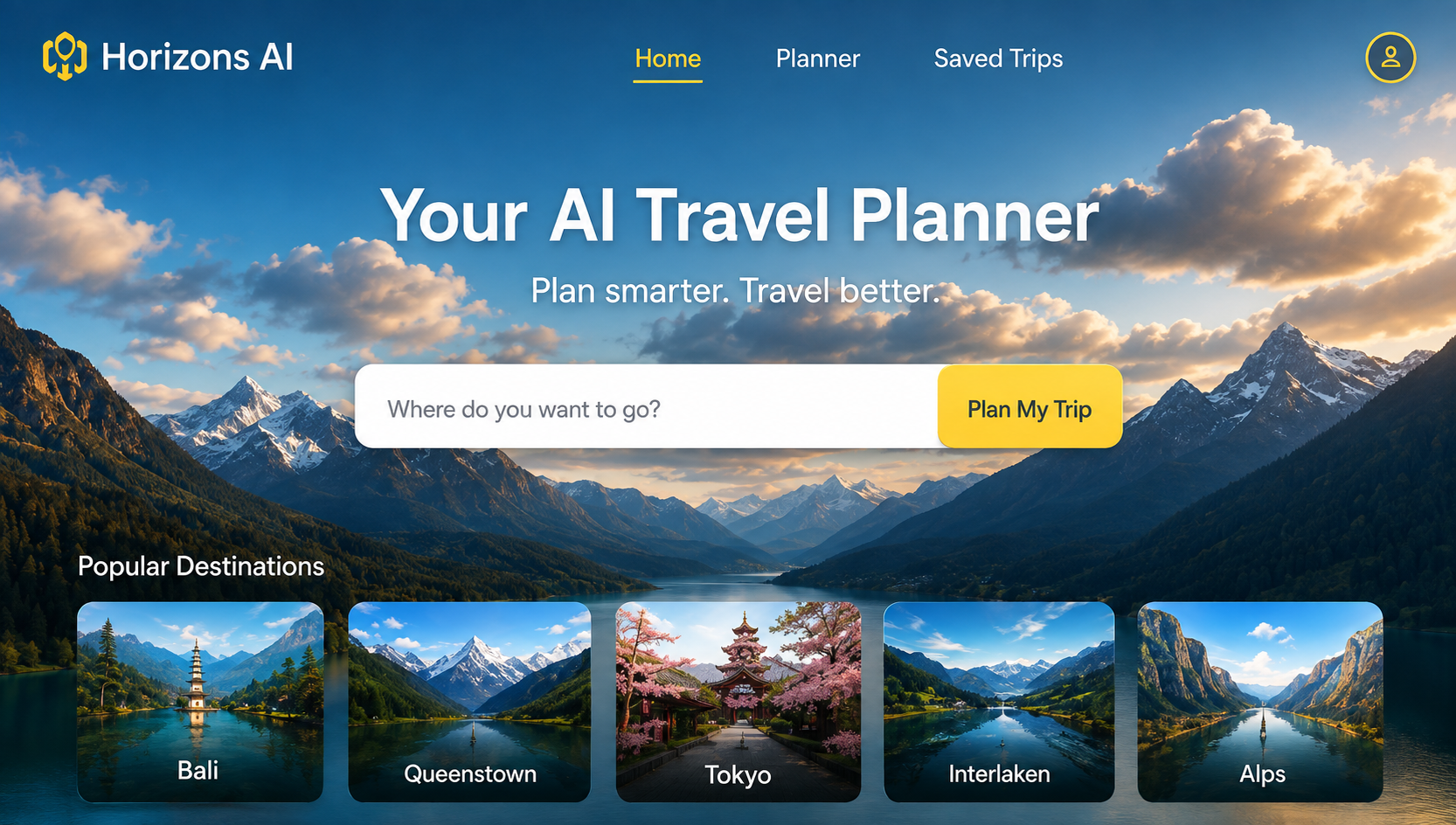 AI Travel Planner project preview